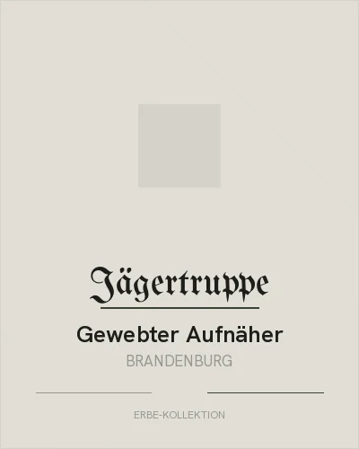 Gewebter Aufnäher Brandenburg, Übersicht mit Details
