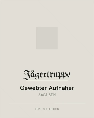 Gewebter Aufnäher Sachsen, Übersicht mit Details